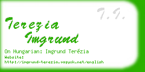 terezia imgrund business card