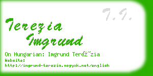 terezia imgrund business card